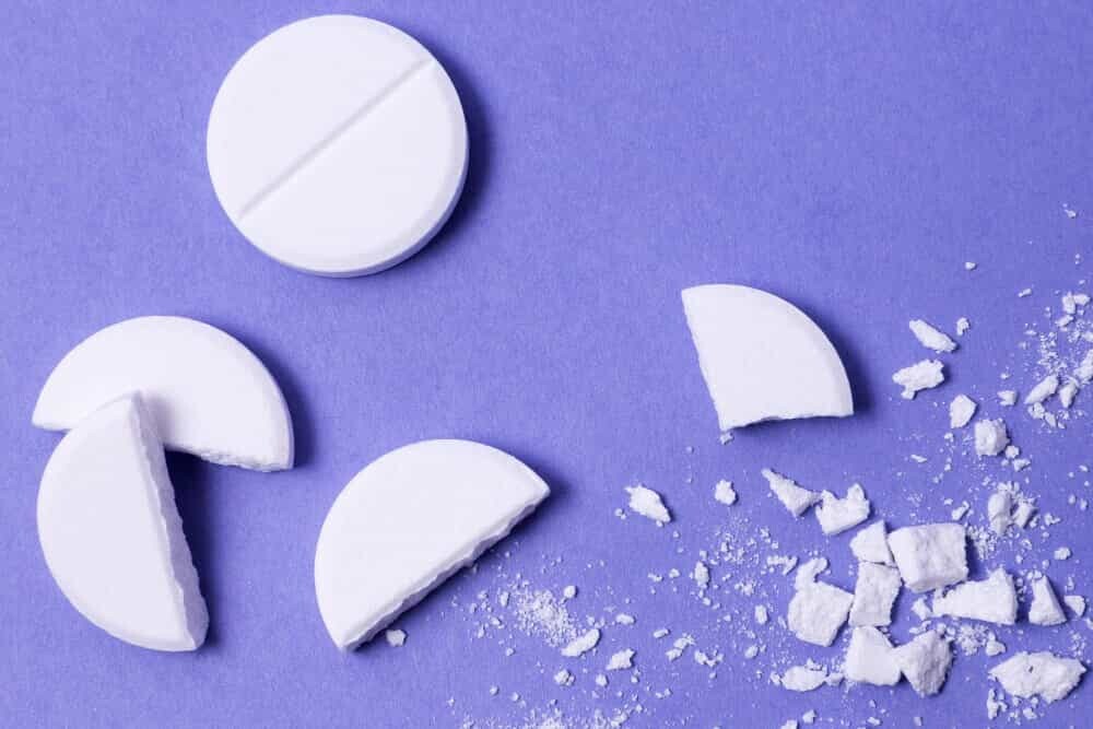 crushed tablets