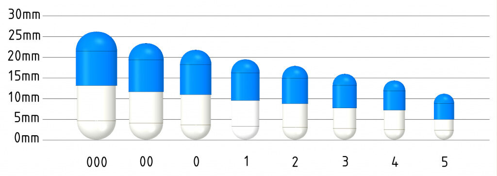 capsule size chart