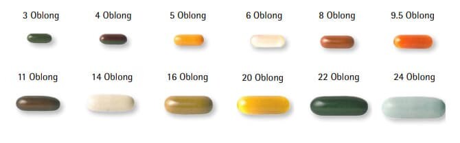 oblong softgel