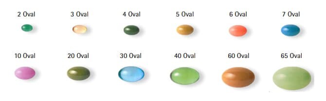 Oval Softgel Size