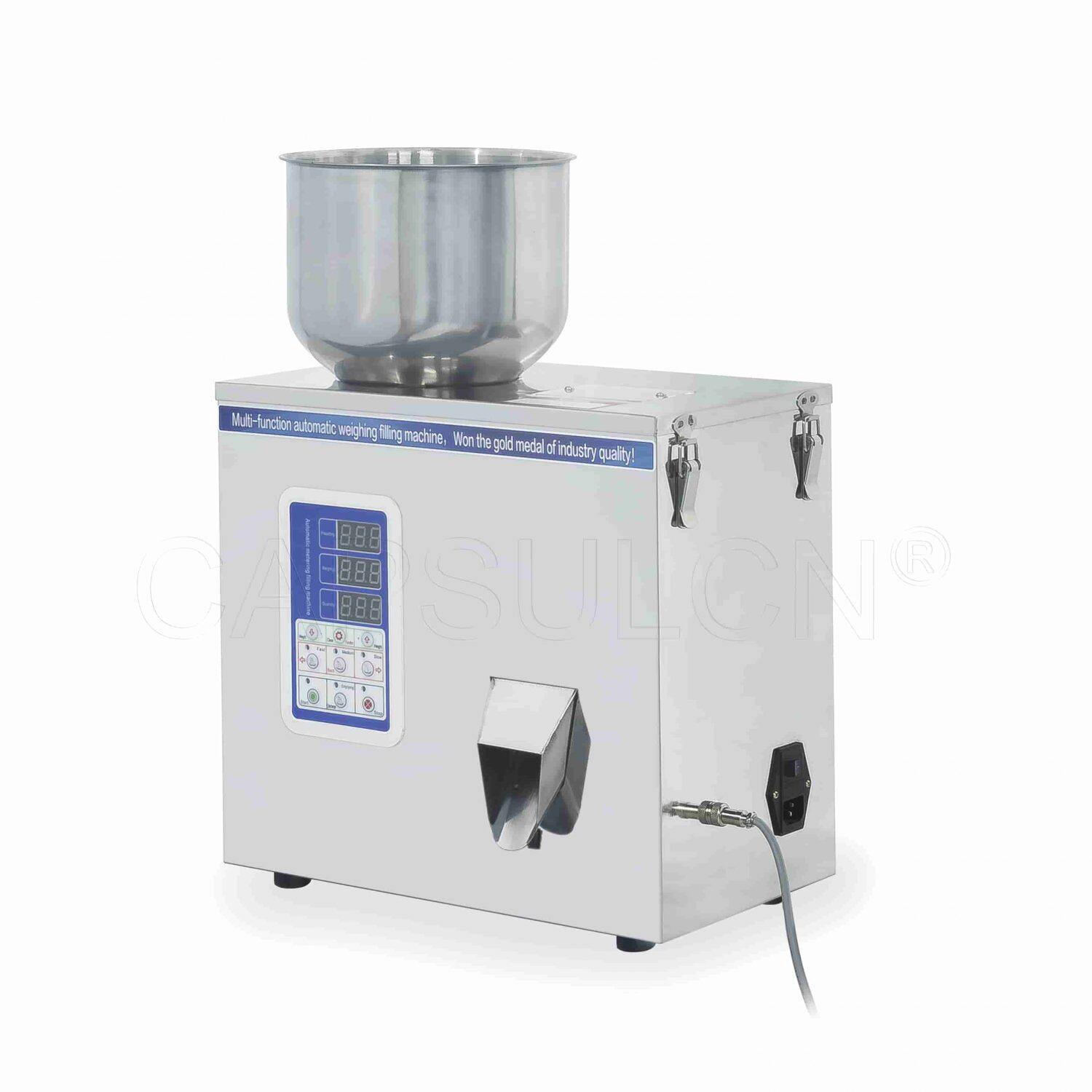 Granule weighing and packing machines