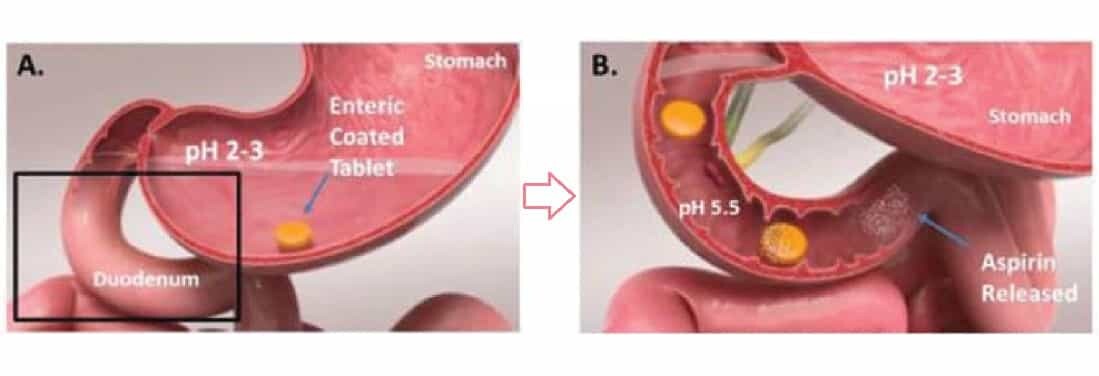 how enteric tablets work