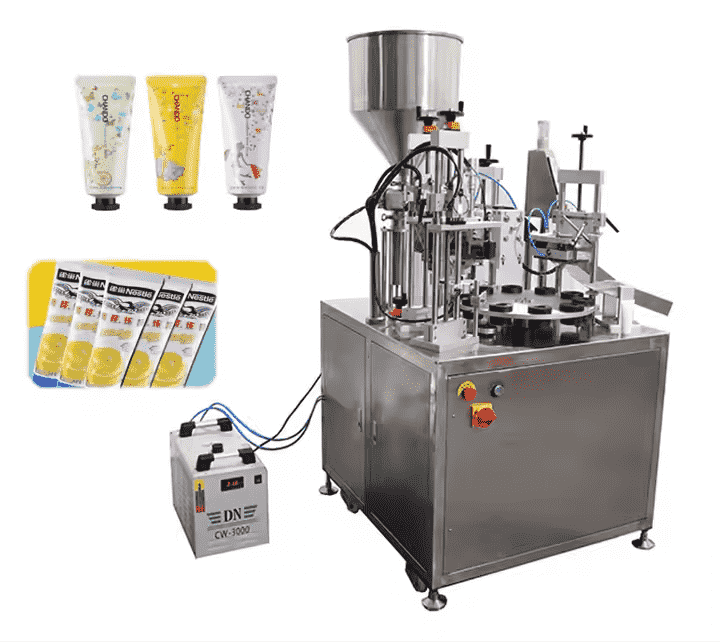 Rotary tube filling machine